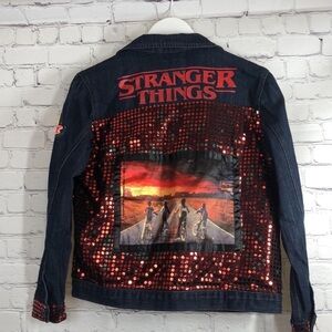 Stranger things PLACE Blue Denim Jacket